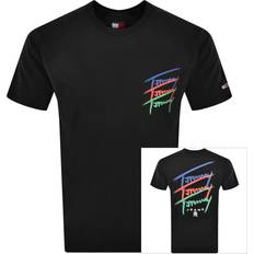 Tommy Jeans Twisted Logo T Shirt - Black