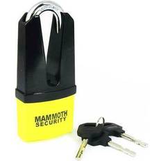 Motorcycle Locks Mammoth Bike-It Mammoth Maxi Shackle Disc Lock - Black Yellow