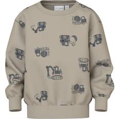 Bruna Sweatshirts Name It Pure Cashmere Construction Sweatshirt - Pure Cashmere/Construction