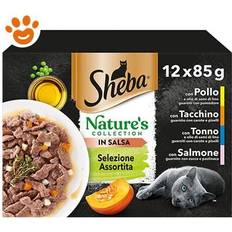 Sheba Husdjur Sheba Smakval 12x85g Våtfoder Med Kyckling Kalkon Tonfisk Och Lax