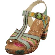 Nellao 26 Womens Wedge Sandals - Green Multicolour