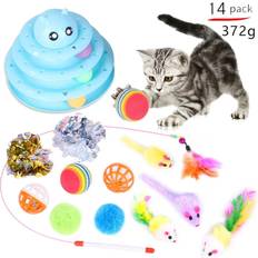 Pets Flemye Cat Toys Mouse Shape Balls Foldable Cat Kitten Play