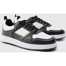 boohooMAN Mens Contrast Chunky Trainers - Black