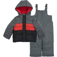Snowsuits Carter's Heavyweight 2-Piece Skisuit Snowsuit - Grey Red/Black