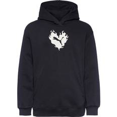 Puma Hoodies Puma Women's Flaming Love Hoodie Youth - Black