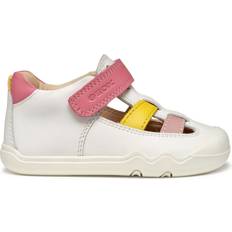 Boys - Leather Sandals Geox Kids Barefoot Leather Sandals - White/Pink