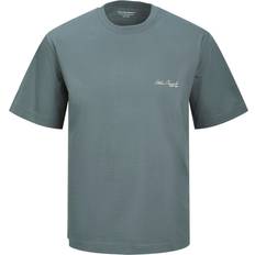 Ull T-shirts Jack & Jones Baktryck Rundringning T-shirt Grå