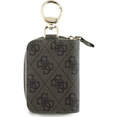 Pouches on sale Guess PU 4G Script Logo Accessories Key Pouch with Internal Card Slot Brown