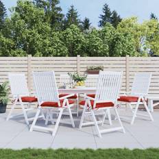 vidaXL Palldynor 6 St Röd 50x50x7 Cm Oxfordtyg Loungeset