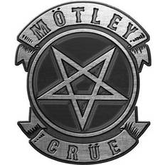Broschen Mötley Crüe Emaille Pentagramm Abzeichen - Schwarz/Grau