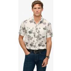 Superdry Men Shirts Superdry Patterned Shirt - White