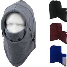 Thermal Fleece Balaclava Ski Snowboard Motorbike Face Mask Hood Hat Beanie - Grey
