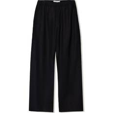 Bershka Rich Co-Ord Trouser - Black