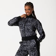 Puma Dame Overtøj Puma T7 Leo Luxe All-Over Print Short Track Jacket - Black