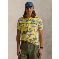 Polo Ralph Lauren Gula Pikétröjor Polo Ralph Lauren Printed Mesh Holiday Bear - Yellow