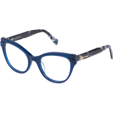 Blumarine Kvinde VBM874 03GR Vista -rammer Acetat Blå Sommerfugl