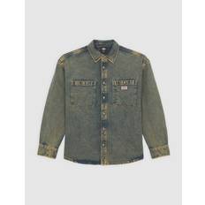 Dickies Överdelar Dickies Houston LS Shirt Yellow Fade Indigo - Yellow Fade