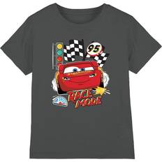 Disney Cars Childrens Kids Race Mode T-Shirt - Charcoal
