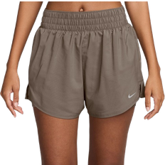 Nike Women's One Dri-FIT High-Waisted 3" 2-in-1 Shorts - Brown