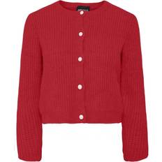 Genbrugsmaterialer Trøjer Pieces Cardigan PCJyda - Risk Red