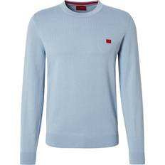 Men - Modal Jumpers HUGO San Cassius C1 Knit Jumper - Blue