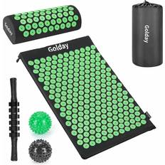Acupressure Mats Sesamecave Acupressure Mat and Pillow Set with Muscle Roller
