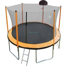 Kids trampoline Skybound 12ft Trampoline with Enclosure Net, Outdoor Trampoline for Kids and Adults Orange 12ft