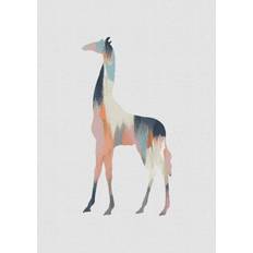 Pelcasa Pastel Giraffe Multicolour Poster 70x100cm