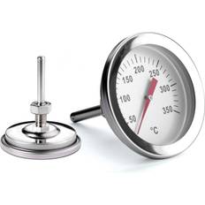 Weis Weis Grilltermometer Upp Till 350 °C Med Skruvsteg Rostfritt Stål Silver Stektermometer