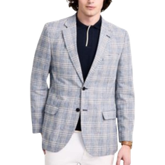Cotton - Men Blazers Nautica Men's Plaid Sport Coat, Blue, Blue Plaid 46 Average
