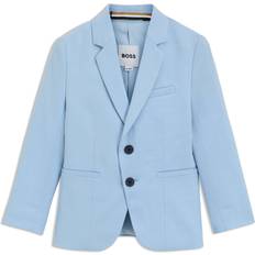 Viskose Overtøj BOSS Blazer Stretchstof - Blåt