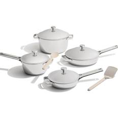 Our Place Cookware Sets Our Place Titanium Pro - Chrome Cookware Set with lid 10 Parts