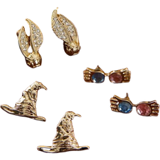 Shein 3pairs/Set Sparkling Rhinestone Embellished Alloy Stud Earrings