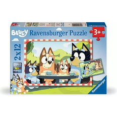 Bluey spil Ravensburger Bluey 2x12 Brikker Klar Til Levering