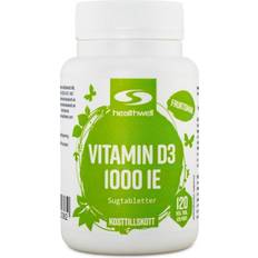 Healthwell Vitamin D3 Sugtabletter, 120 tabl 120 st