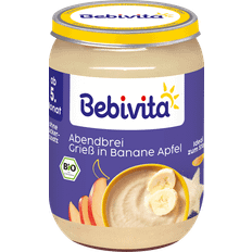 Abendbrei Grieß-Banane-Apfel
