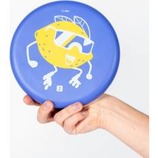 Frisbee Olaian Disque Volant Souple Dsoft 100 Bleu Storm Purple