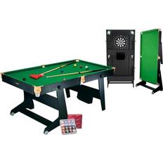 Riley 6ft 3-in-1 Folding Snooker and Pool Multi Games Table