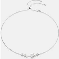 Rhodium Necklaces Swarovski Constella Necklace With Rhodium Plate - White