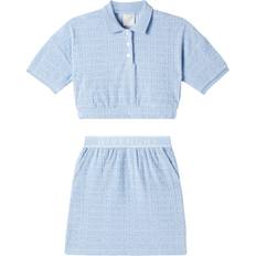 Blue - Girls Other Sets Givenchy 4G Cotton Sweatshirt And Skirt Set - Blue