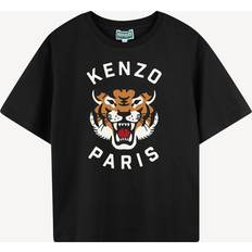 Kenzo Kids Black Lucky Tiger Cotton T-Shirt - Black