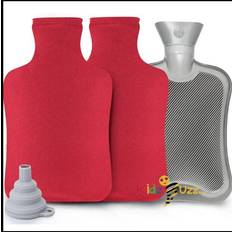 Fleece Heat Bottles Kidzbuzz 2L Hot Water Bottle with Fleece Covers