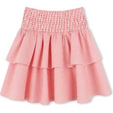 Kenzo Kids Girls Red Striped Ruffle Skirt - Red