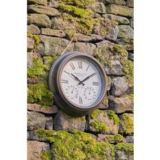 Bronze Clocks Pacific Lifestyle Antique Effect Gold Brushed Cream Indoor Outdoor - Bronze Wall Clock