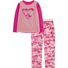 Hurley Girls' Pajama Set - Soft Pink/Grey