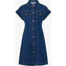 Blå Kjoler Saint Tropez Blusekjole JoannSZ Dress - Blue Denim