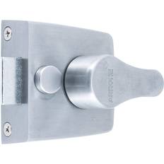 Arrone Latch Lock and Bolt Satin Chrome 7.2cm H x 6.8cm W x 2.4cm D