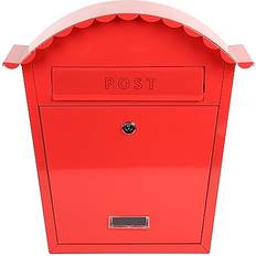 Letterboxes & Posts EMtronics Classic Style Wall Mountable Post Box - Red