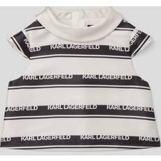 Lynlås - Piger Bluser & Tunikaer Karl Lagerfeld Kids Girls Striped Satin Blouse - Ivory/Black