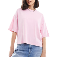 Bershka Boxy Fit Oversized Tee - Pink